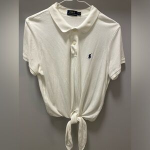 Polo Ralph Lauren Tie Front Short Sleeve Shirt